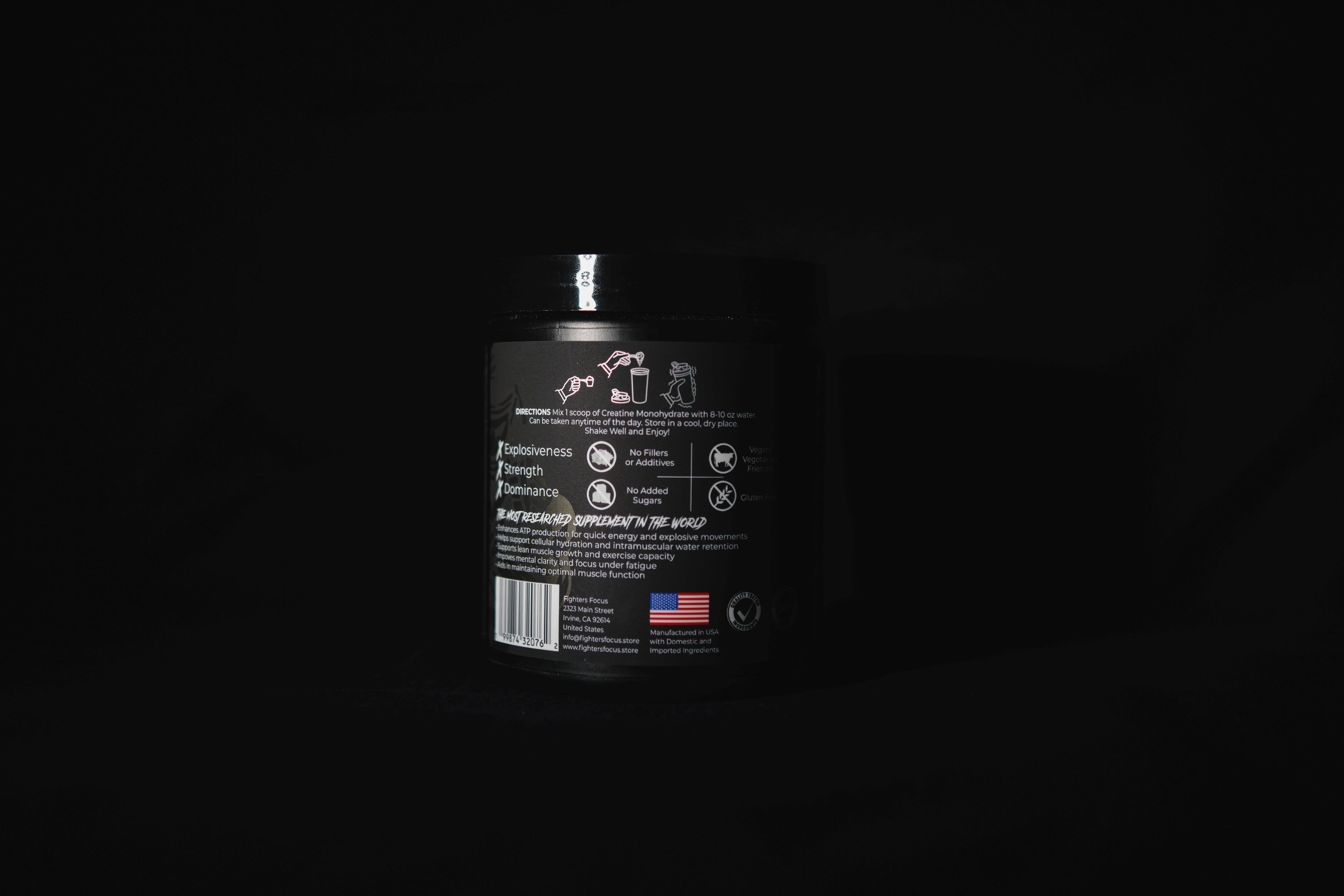 Unflavored Pure Creatine Monohydrate | 5g Micronized Creatine | 60 Servings