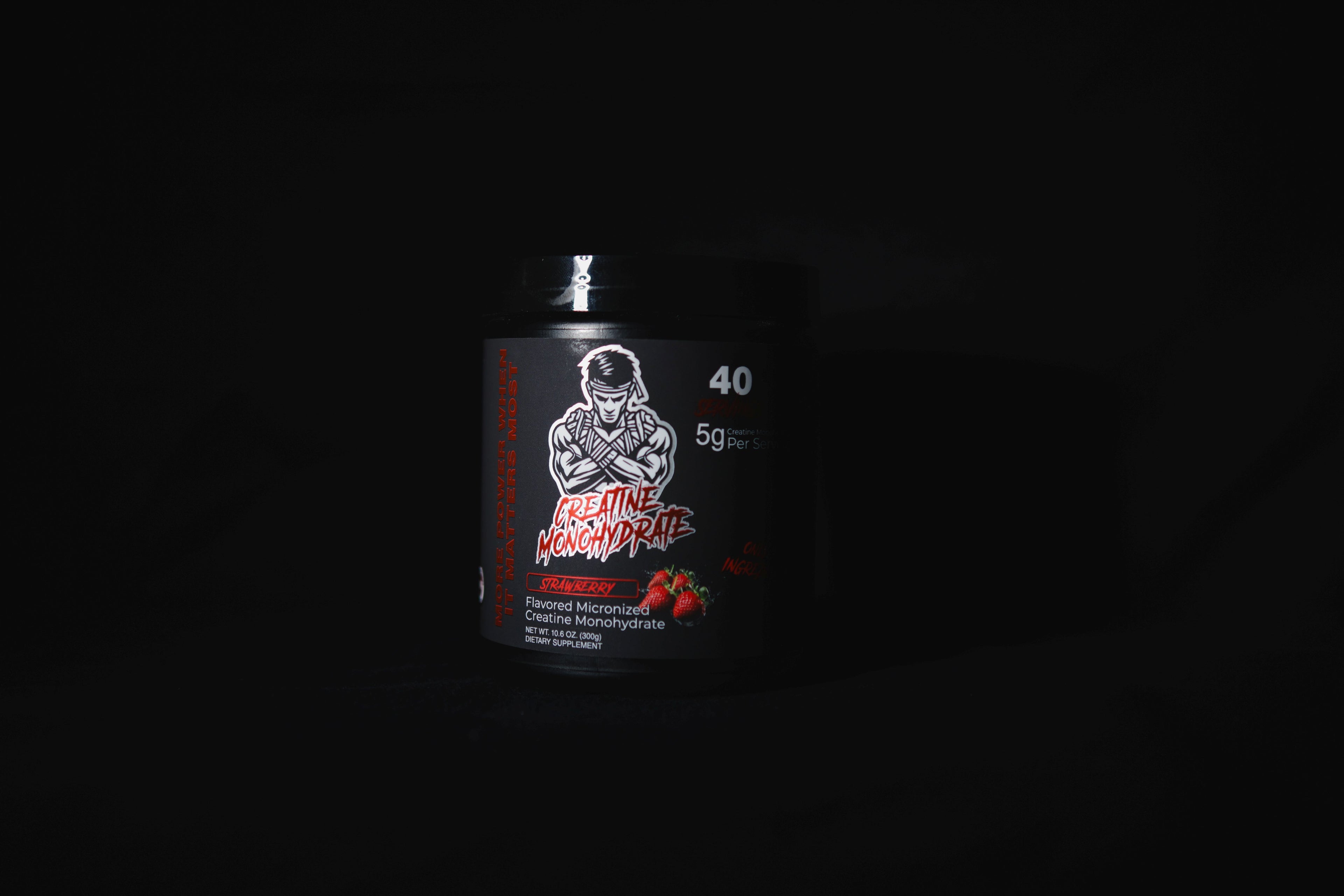 Strawberry Creatine Monohydrate | Naturally Inspired Strawberry Flavor | 5g Creatine | 40 Servings