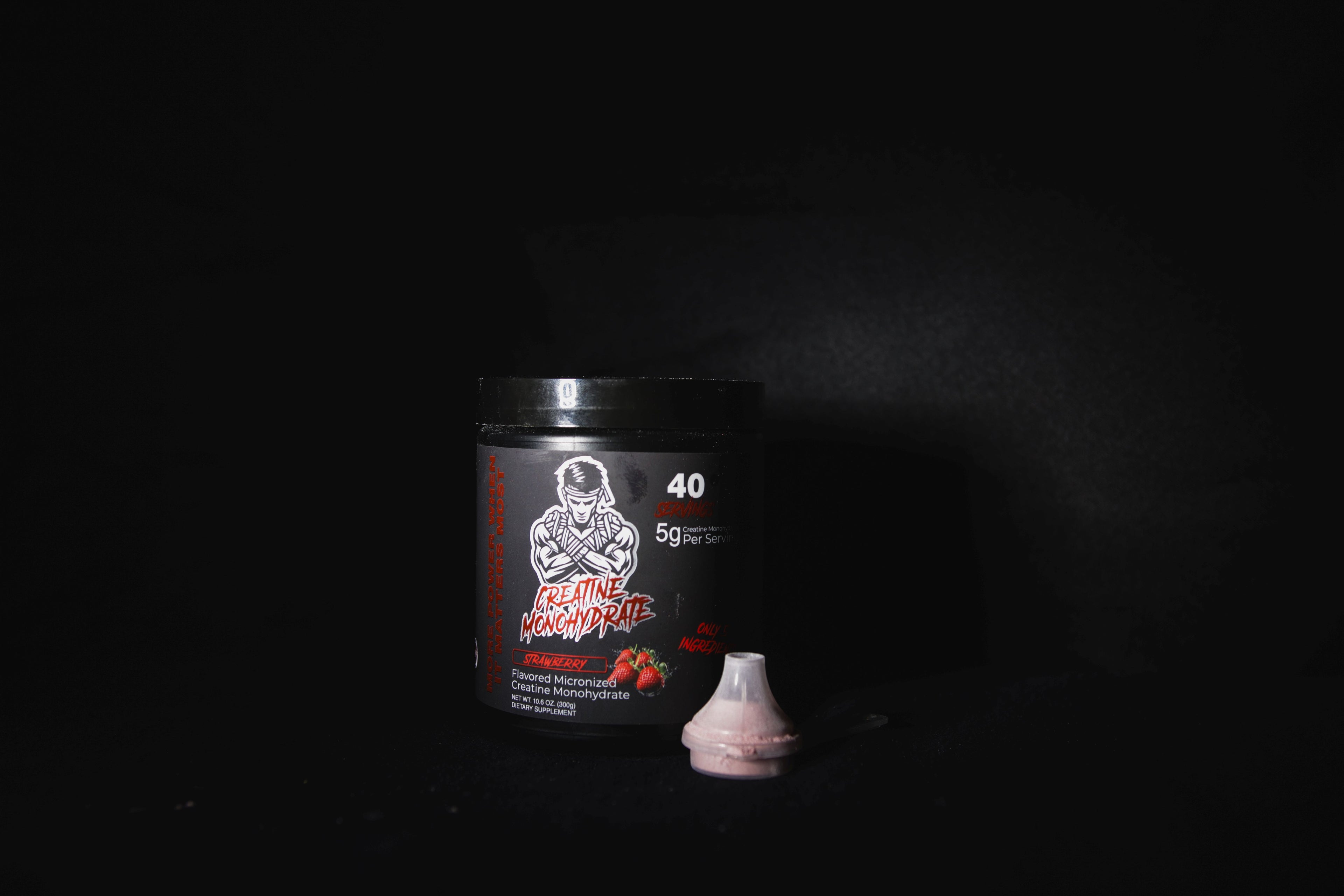 Strawberry Creatine Monohydrate | Naturally Inspired Strawberry Flavor | 5g Creatine | 40 Servings
