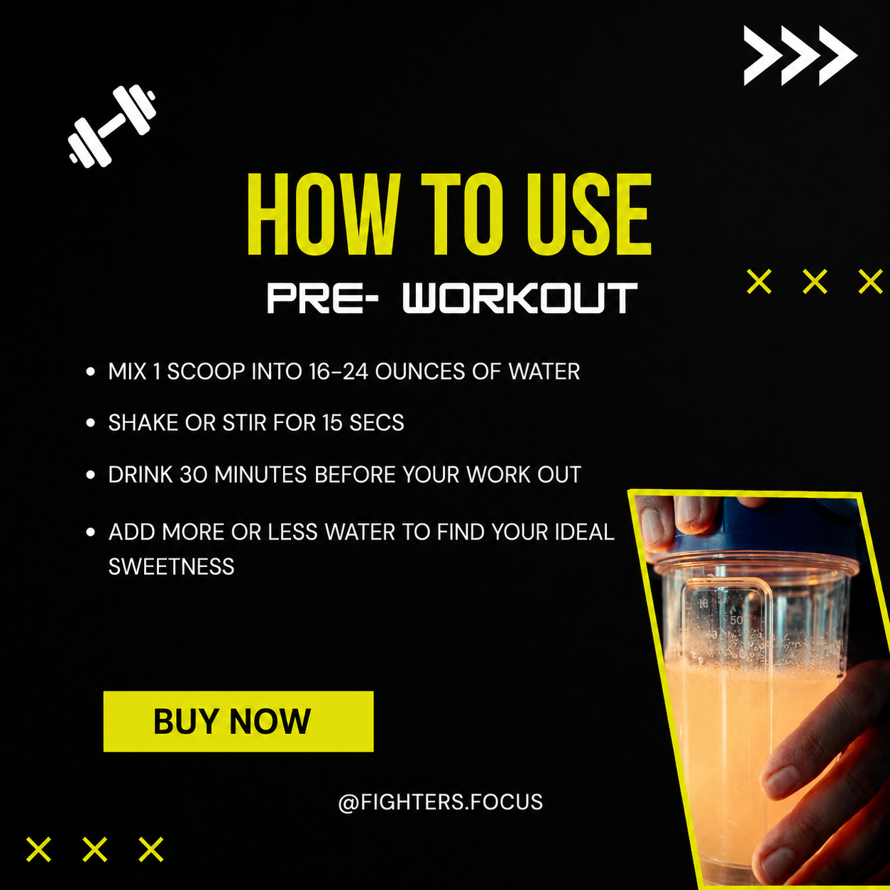 PRE-FIGHT | MMA Pre Workout for Fighters | Focus, Energy & Endurance Formula | PomBerry Blast (30 Servings)