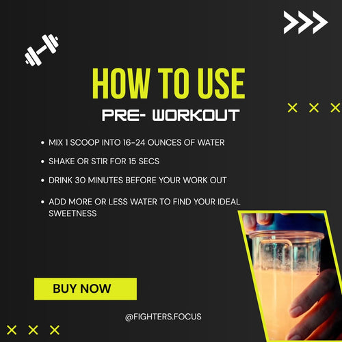 PRE-FIGHT | MMA Pre Workout for Fighters | Focus, Energy & Endurance Formula | Tropical Fusion (30 Servings)