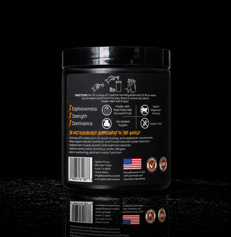 Mango Creatine Monohydrate | Naturally Inspired Mango Flavor | 5g Creatine | 40 Servings