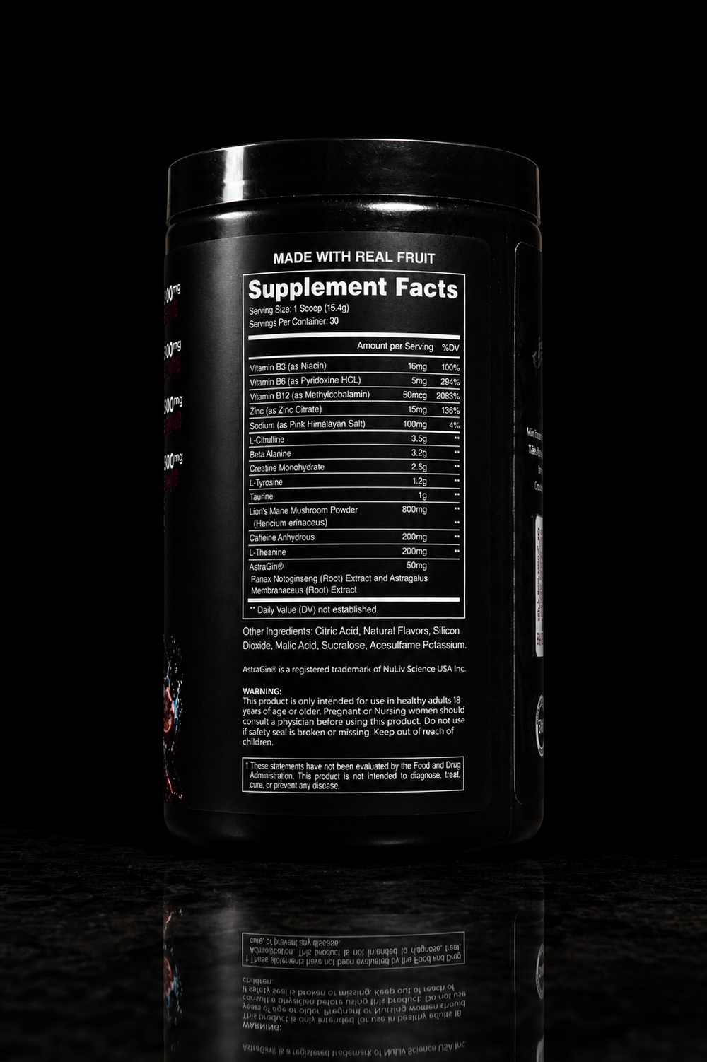PRE-FIGHT | MMA Pre Workout for Fighters | Focus, Energy & Endurance Formula | PomBerry Blast (30 Servings)