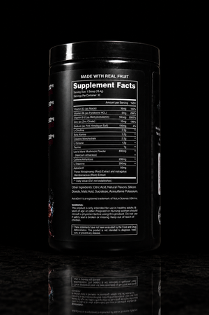PRE-FIGHT | MMA Pre Workout for Fighters | Focus, Energy & Endurance Formula | PomBerry Blast (30 Servings)