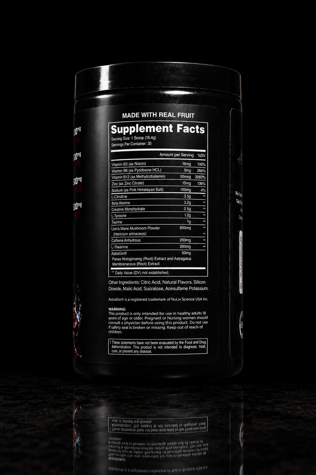 PRE-FIGHT | MMA Pre Workout for Fighters | Focus, Energy & Endurance Formula | PomBerry Blast (30 Servings)