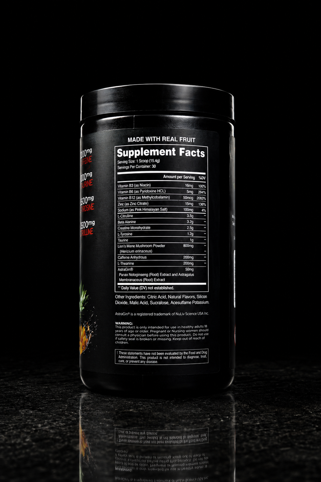 PRE-FIGHT | MMA Pre Workout for Fighters | Focus, Energy & Endurance Formula | Tropical Fusion (30 Servings)