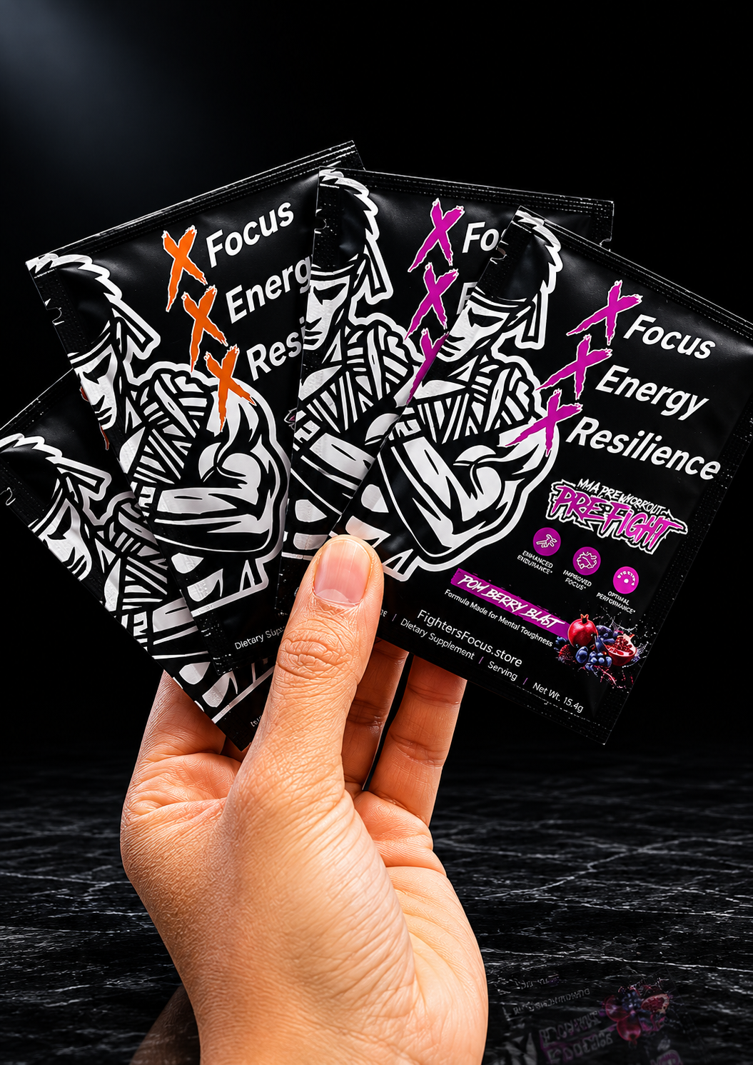 PRE-FIGHT | MMA Pre Workout Sample Pack for Fighters | Energy, Focus & Endurance