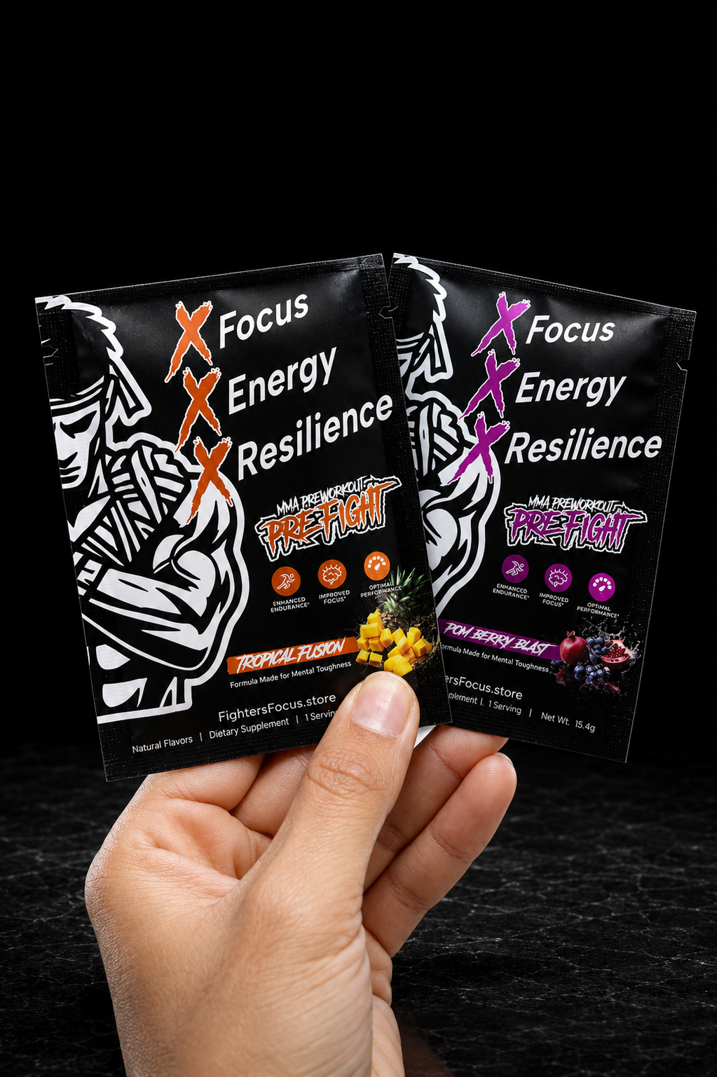 PRE-FIGHT | MMA Pre Workout Sample Pack for Fighters | Energy, Focus & Endurance